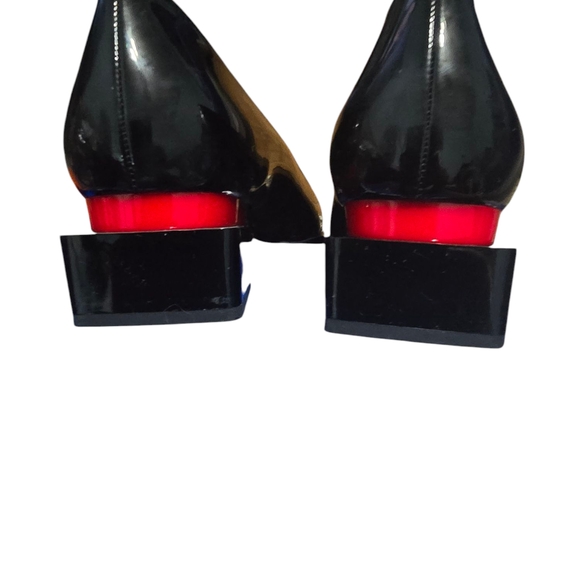 ROTCV Elegant Black and Red Women's Shoes - Picture 2 of 5
